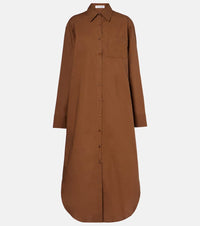 The Frankie Shop Helena cotton shirt dress