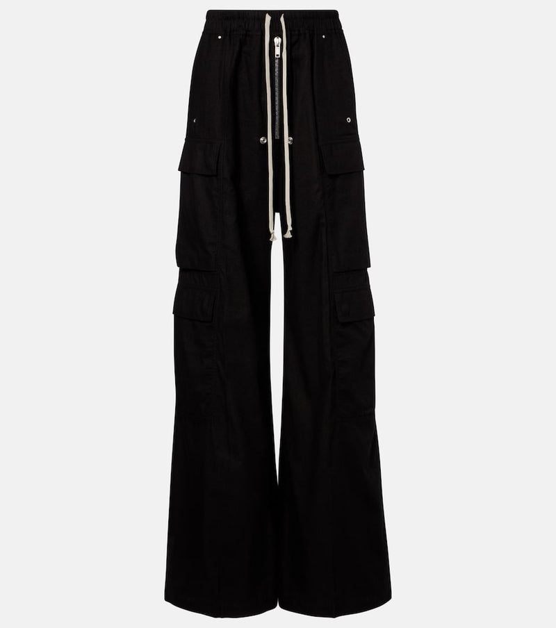 Rick Owens Belas cotton and wool cargo pants