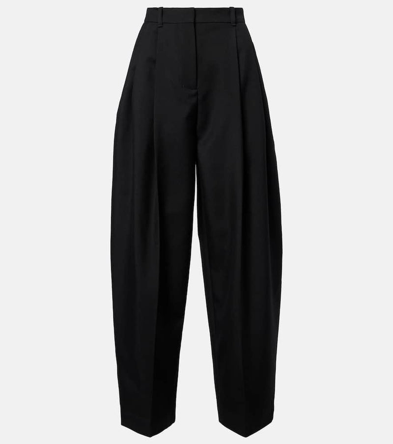 Jacquemus Pleated wool wide-leg pants