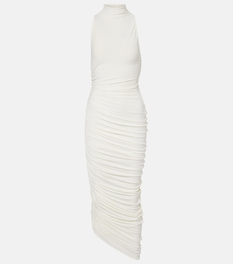 Jacquemus Piazza draped gathered maxi dress
