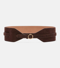 Alaia Large suede belt