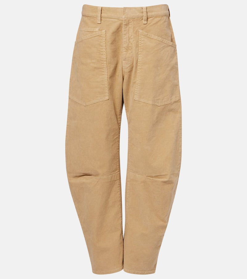 Nili Lotan Shon corduroy barrel-leg pants