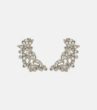 Jil Sander Crystal-embellished ear climbers
