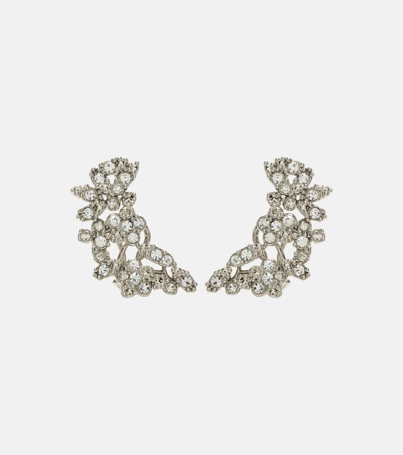 Jil Sander Crystal-embellished ear climbers