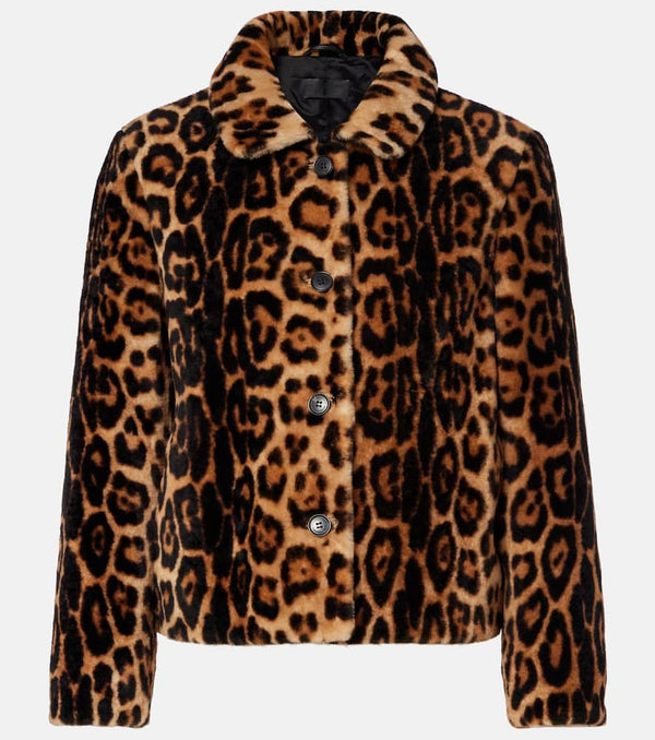 Nili Lotan Montmartre leopard-print shearling jacket
