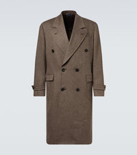 Thom Sweeney Double-breasted wool overcoat