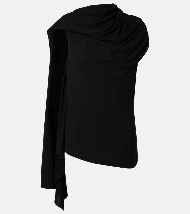 The Row Isadra draped jersey top