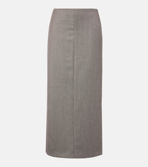 The Row Nythera virgin wool gabardine pencil skirt