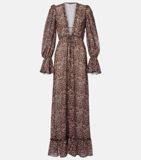 Bananhot Berta leopard-print beach cover-up
