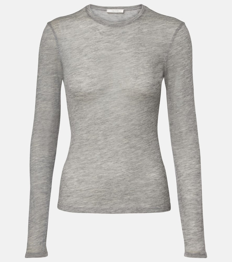 The Row Iverness knitted cashmere top