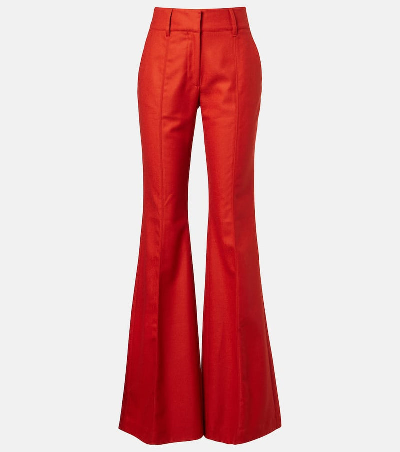 Gabriela Hearst Rhein wool and cashmere flared pants