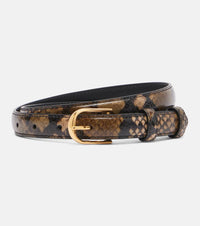 Nili Lotan Jane snake-effect leather belt
