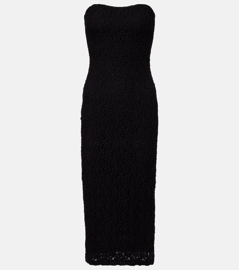 Max Mara Elegante Luciana strapless midi dress