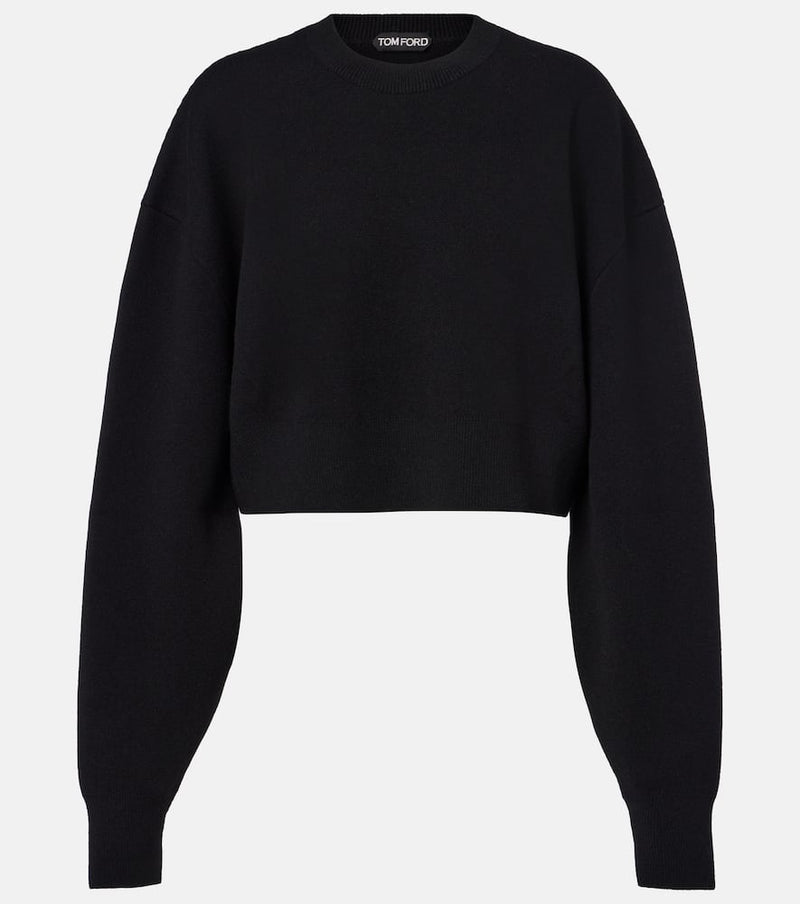 Tom Ford Cropped wool and cashmere-blend sweater