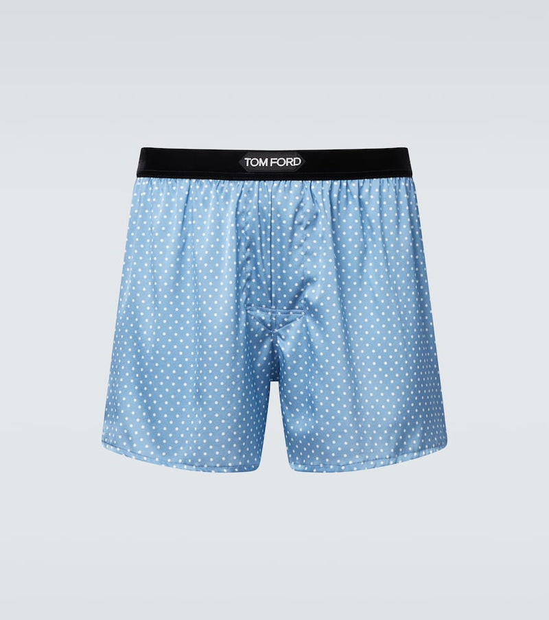 Tom Ford Logo silk-blend boxer briefs