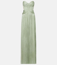 Maria Lucia Hohan Kamina cutout silk tulle bustier gown
