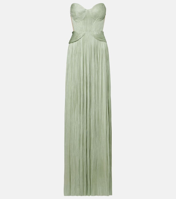 Maria Lucia Hohan Kamina cutout silk tulle bustier gown