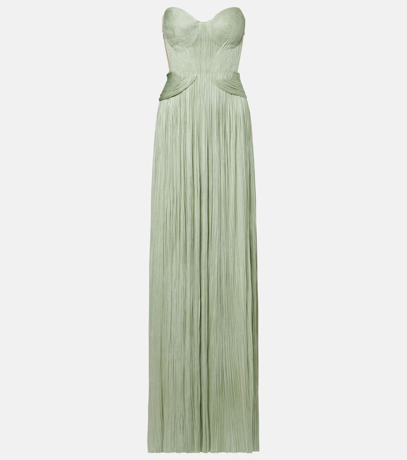 Maria Lucia Hohan Kamina cutout silk tulle bustier gown
