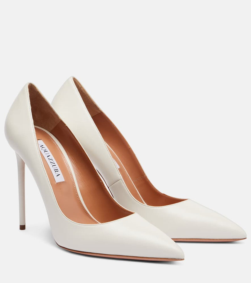 Aquazzura Purist 105 leather pumps