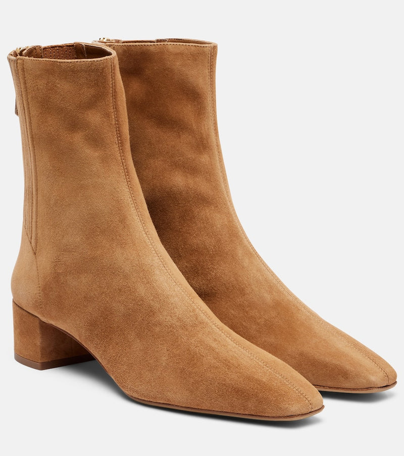 Aquazzura Saint Honore 35 suede ankle boots