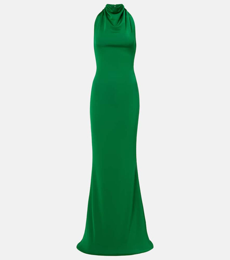 Rebecca Vallance Erin halterneck maxi dress