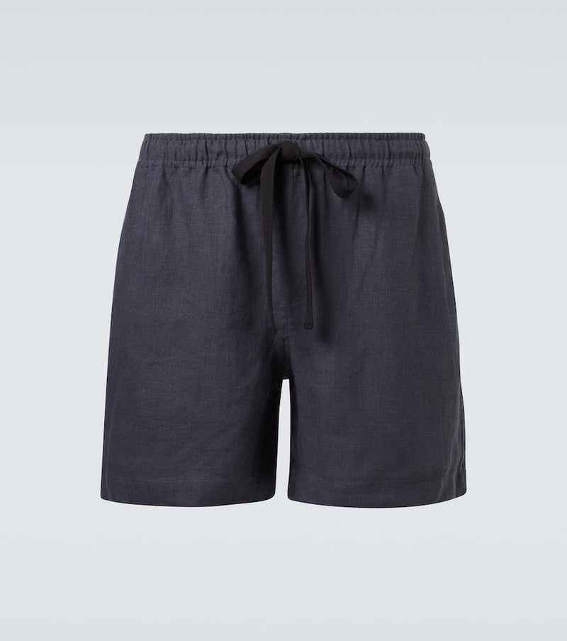 Commas Linen shorts