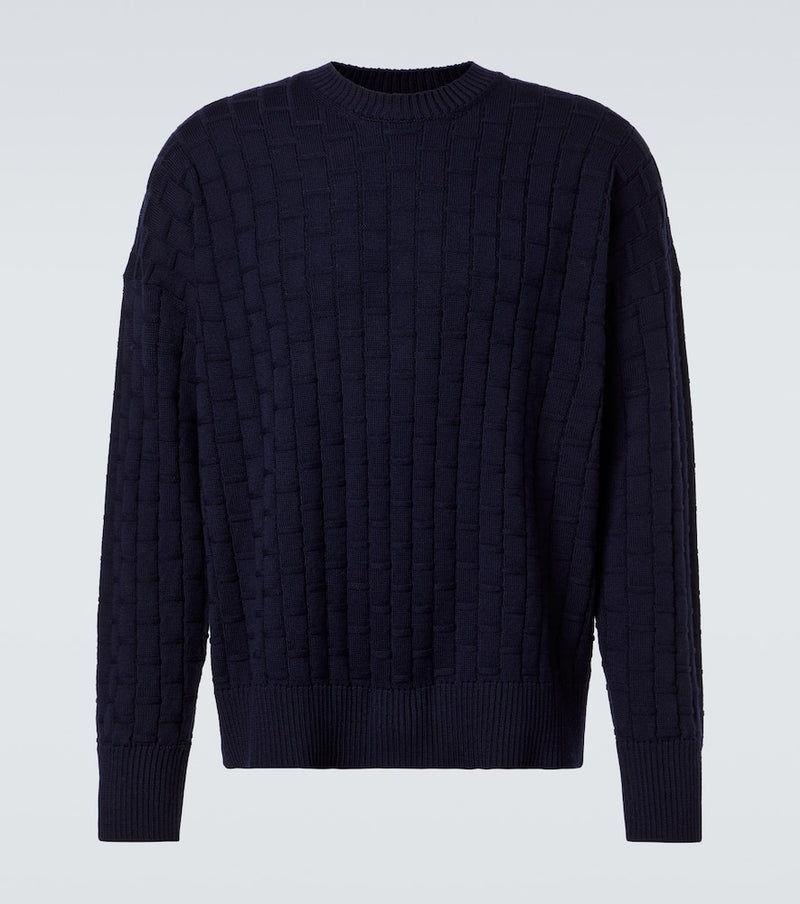Plan C Ribbed-knit wool sweater