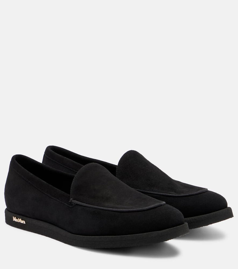 Max Mara Softmoc suede moccasins