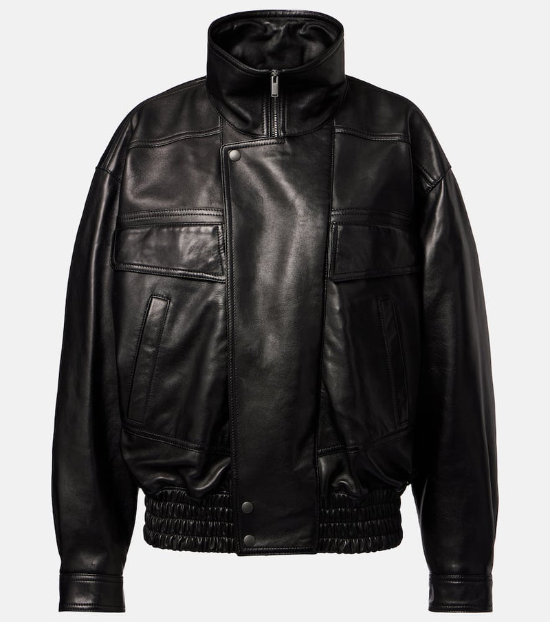 Saint Laurent Leather bomber jacket