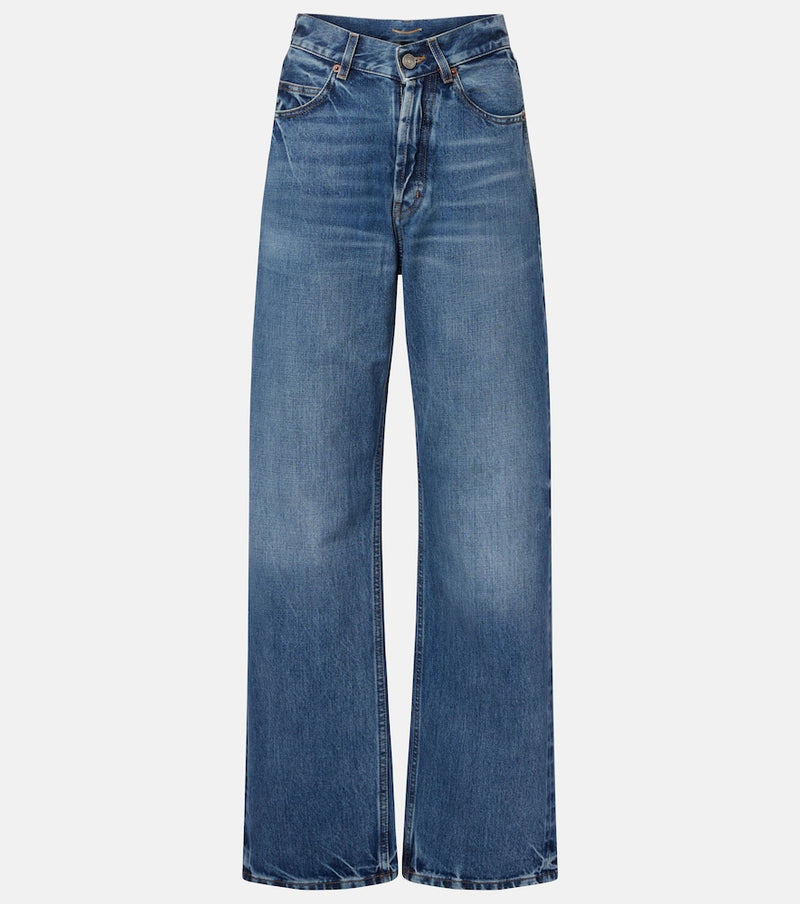 Saint Laurent V-Waist wide-leg jeans