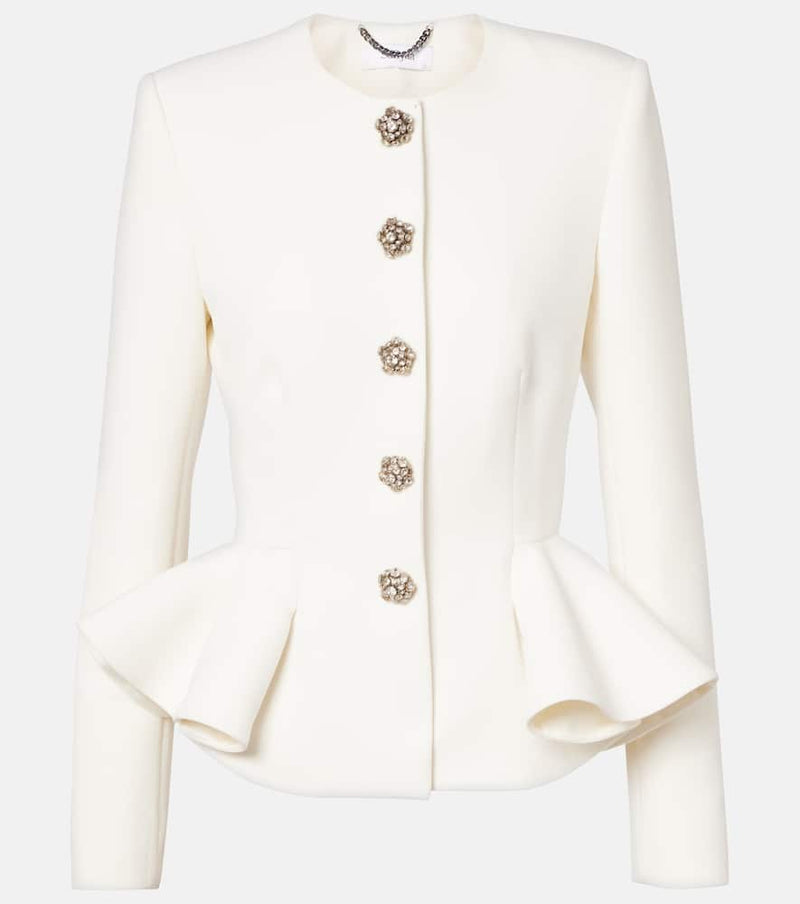 Safiyaa Tomomi embellished peplum jacket