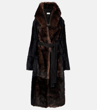 Altuzarra Geoff shearling wrap coat