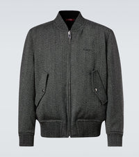 Gucci Herringbone wool bomber jacket