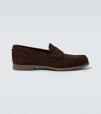 Dunhill Suede penny loafers