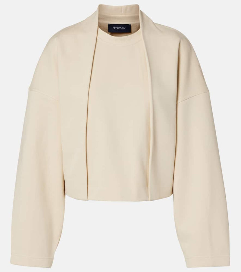 Sportmax Minnie cotton-blend jersey sweatshirt