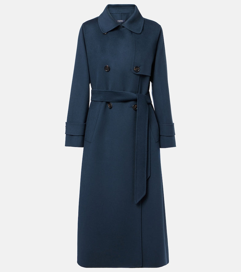 S Max Mara Belted virgin wool coat