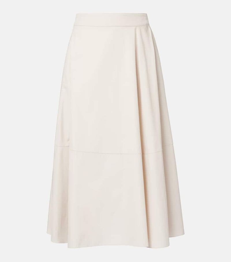 S Max Mara Desy cotton poplin midi skirt