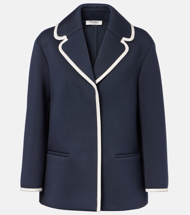 S Max Mara Single-breasted jersey blazer
