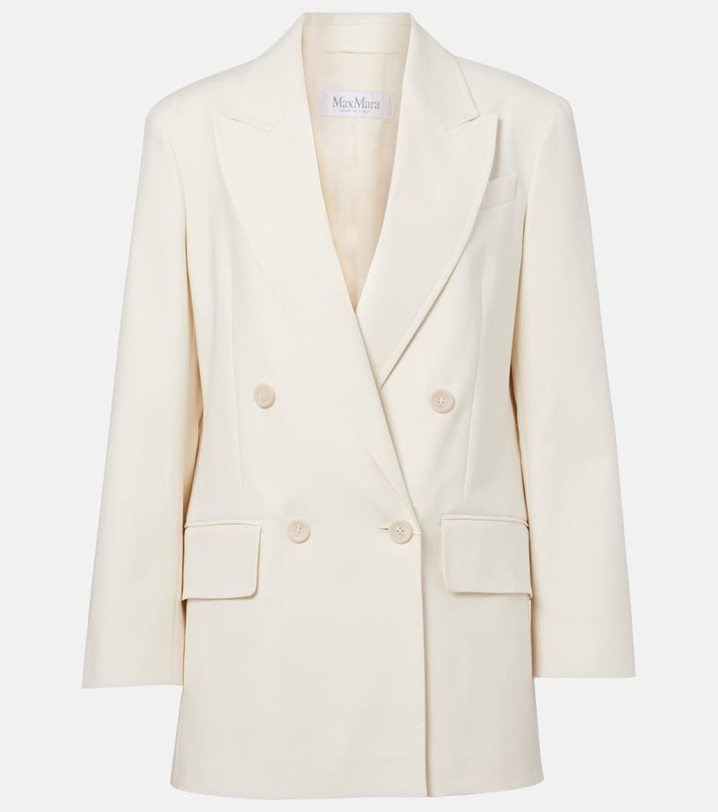 Max Mara Suez double-breasted cotton-blend blazer
