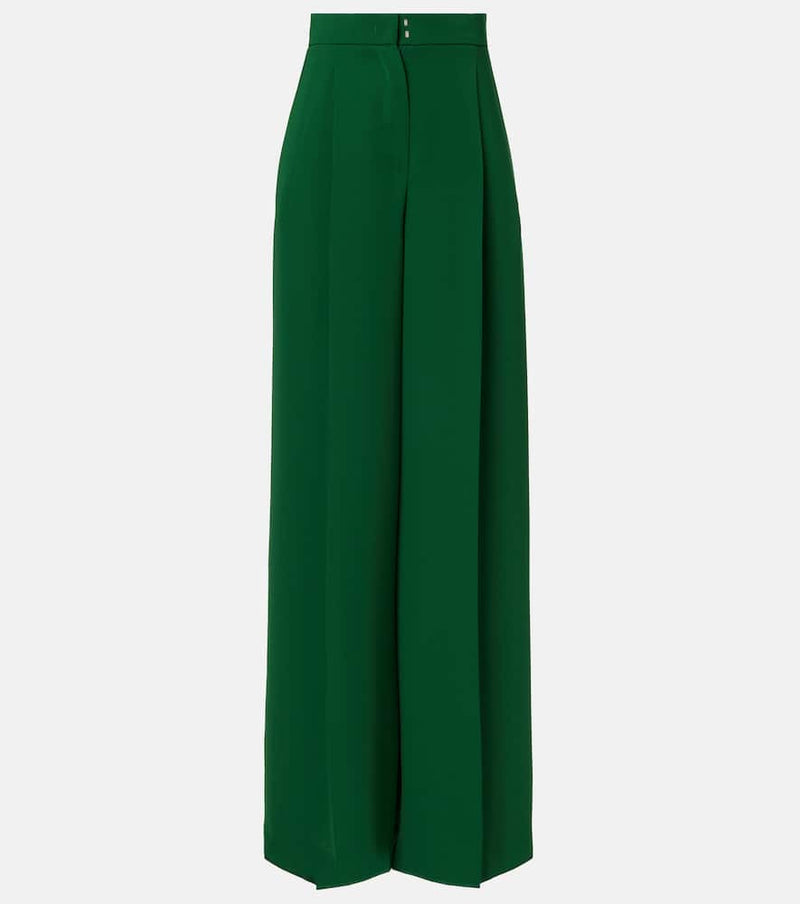 Max Mara Laccato high-rise cady wide-leg pants