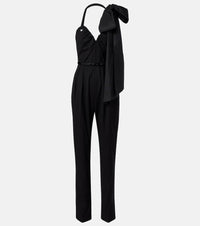 Max Mara Asymmetric virgin wool jumpsuit