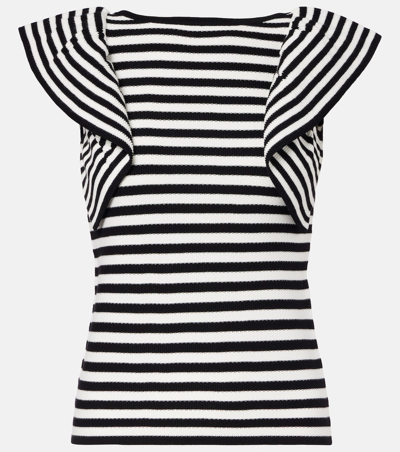Max Mara Vieste ruffled striped top