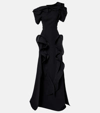 Maticevski Synergies asymmetric ruffled gown