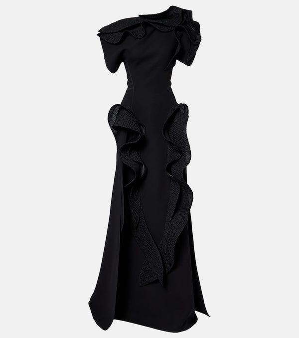Maticevski Synergies asymmetric ruffled gown