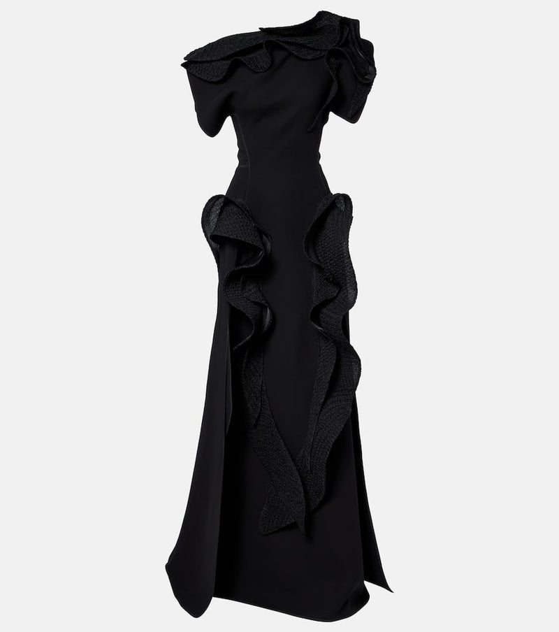 Maticevski Synergies asymmetric ruffled gown