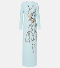 Costarellos Siriana embellished crepe gown