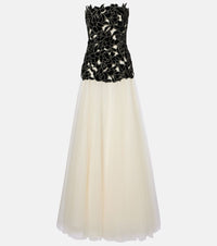Costarellos Alessi embellished tulle gown