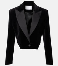 Costarellos Cotton velvet blazer