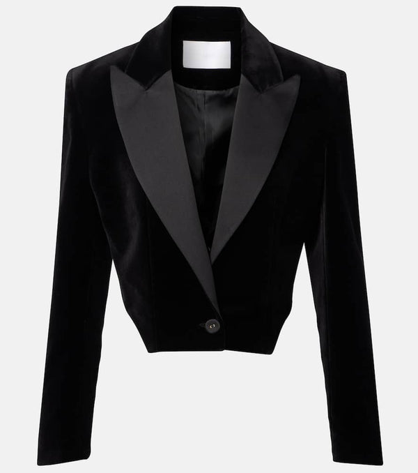 Costarellos Cotton velvet blazer