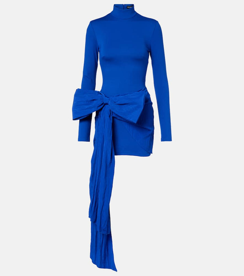 David Koma Bow-detail jersey minidress